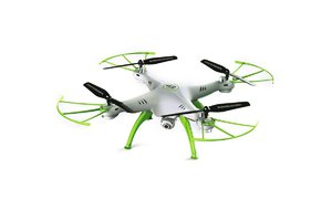 Квадрокоптер Syma X5HW, белый с зелёным