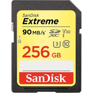 Карта памяти SDXC 256Gb SanDisk Extreme Class 10 UHS-I U3 SDSDXVF-256G-GNCIN
