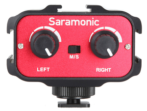 Saramonic SR-AX100 двухканальный XLR аудиоадаптер для камкордеров или DSLR камер