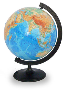 Глобус физический  диаметр 320 мм