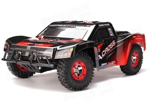 Автомобиль радиоуправляемый 1:12 4WD Wltoys truck 12423, черно-красный