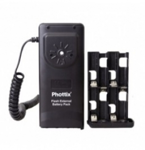Пенал внешнего источника питания Phottix для вспышки Canon для 8 батареек АА