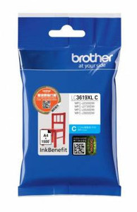 Картридж струйный Brother LC3619XLC голубой (1500стр.) для Brother MFC-J3530DW/J3930DW