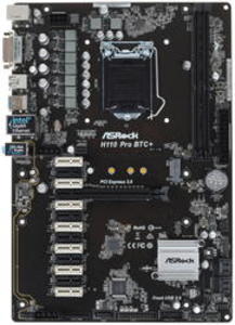 Материнская плата ASRock H110 Pro BTC+