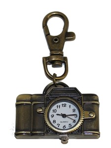 Кварцевые часы "Фотоаппарат", цвет: бронза