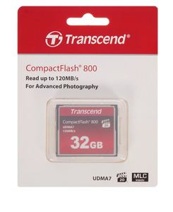 Карта памяти Transcend COMPACT FLASH Ultra Speed 800X  32GB (TS32GCF800)