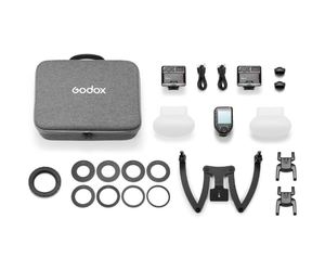 Комплект импульсных осветителей Godox MF12-DK2 для макросъемки