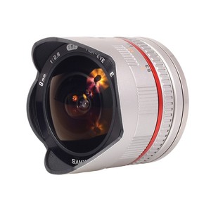 Объектив Samyang MF 8mm F2.8 Fisheye Sony E-mount NEX Silver