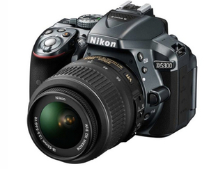 Цифровой фотоаппарат Nikon D5300 Kit AF-S 18-55mm DX VR II серый